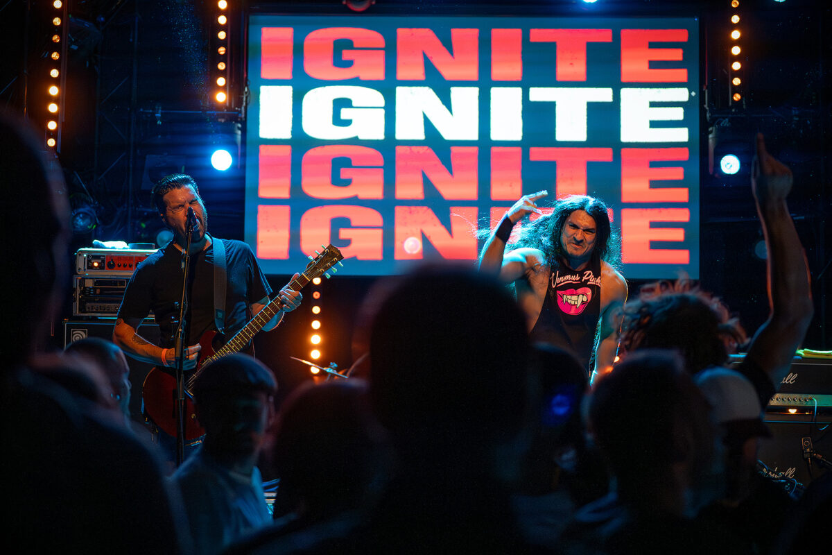 Ignite live at Rotondes in Luxembourg during a high-energy punk rock show