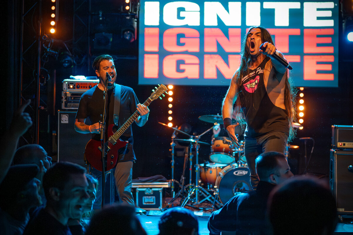 Ignite live at Rotondes in Luxembourg during a high-energy punk rock show