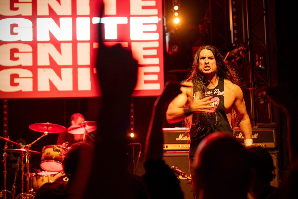 Ignite live at Rotondes in Luxembourg during a high-energy punk rock show
