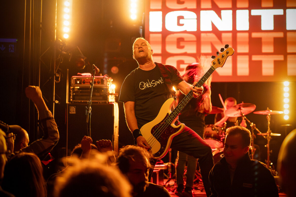 Ignite live at Rotondes in Luxembourg during a high-energy punk rock show