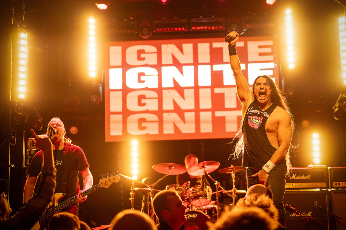 Ignite live at Rotondes in Luxembourg during a high-energy punk rock show