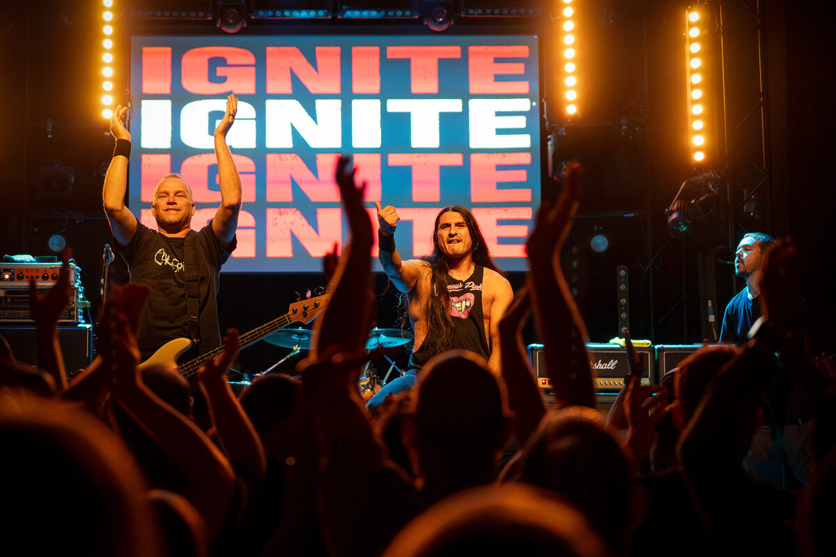 Ignite live at Rotondes in Luxembourg during a high-energy punk rock show