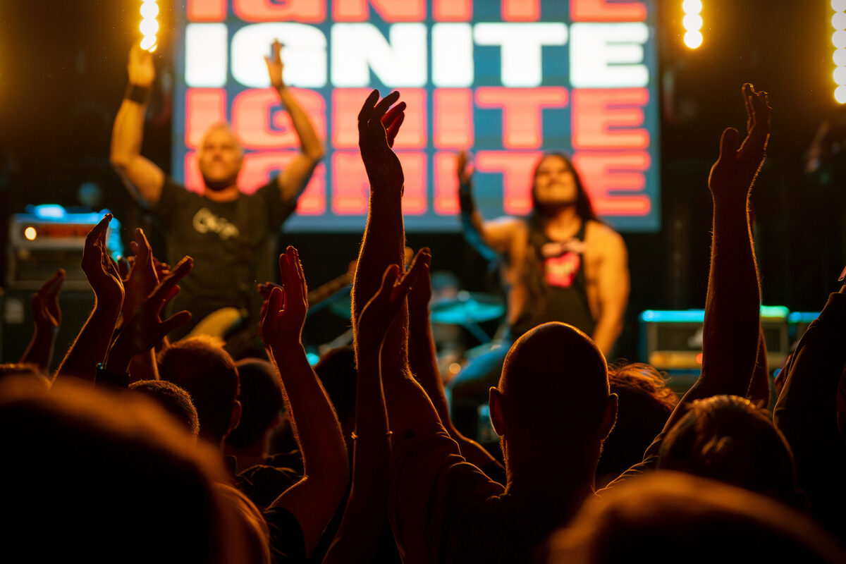 Ignite live at Rotondes in Luxembourg during a high-energy punk rock show