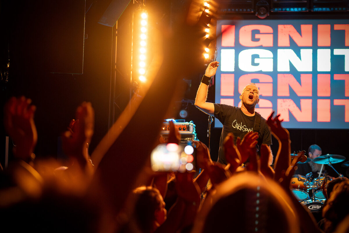 Ignite live at Rotondes in Luxembourg during a high-energy punk rock show
