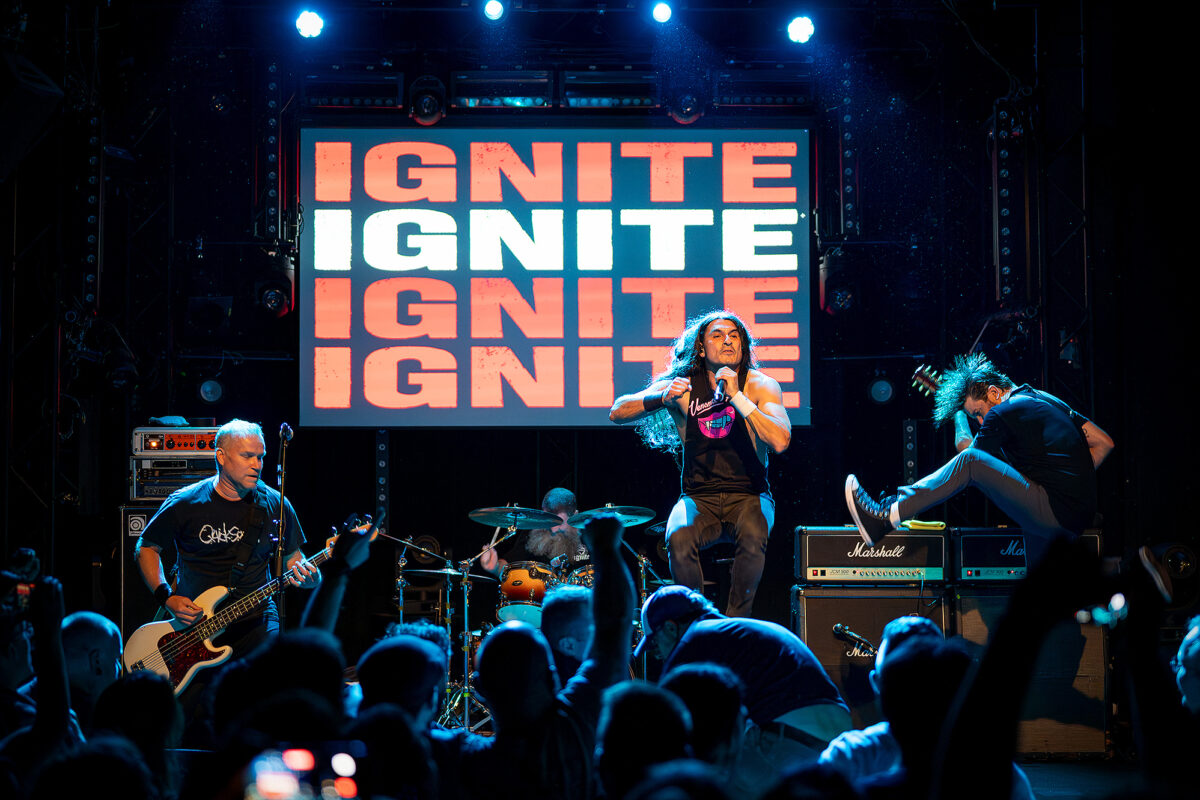 Ignite live at Rotondes in Luxembourg during a high-energy punk rock show