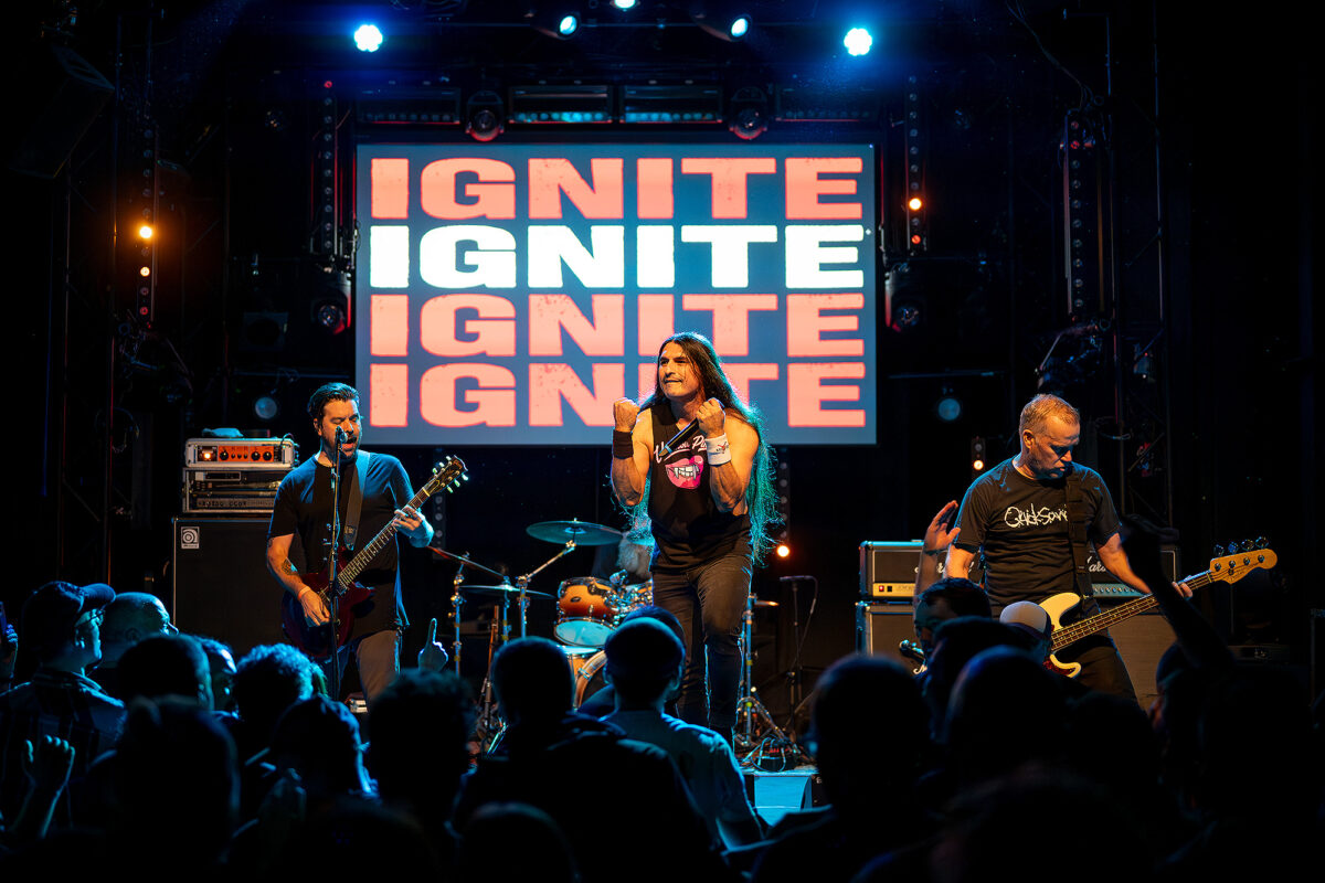 Ignite live at Rotondes in Luxembourg during a high-energy punk rock show