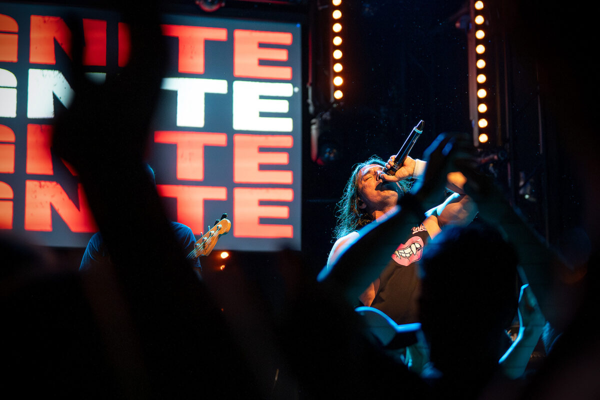 Ignite live at Rotondes in Luxembourg during a high-energy punk rock show