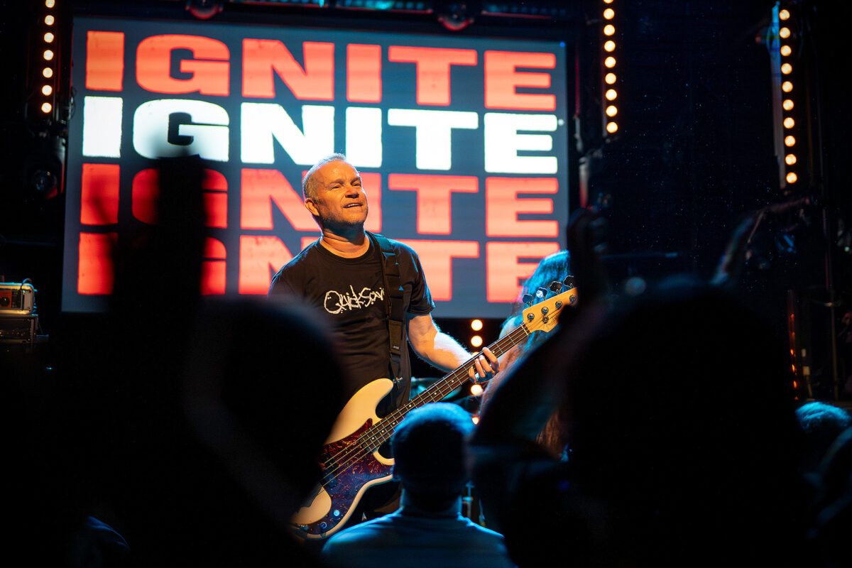 Ignite live at Rotondes in Luxembourg during a high-energy punk rock show