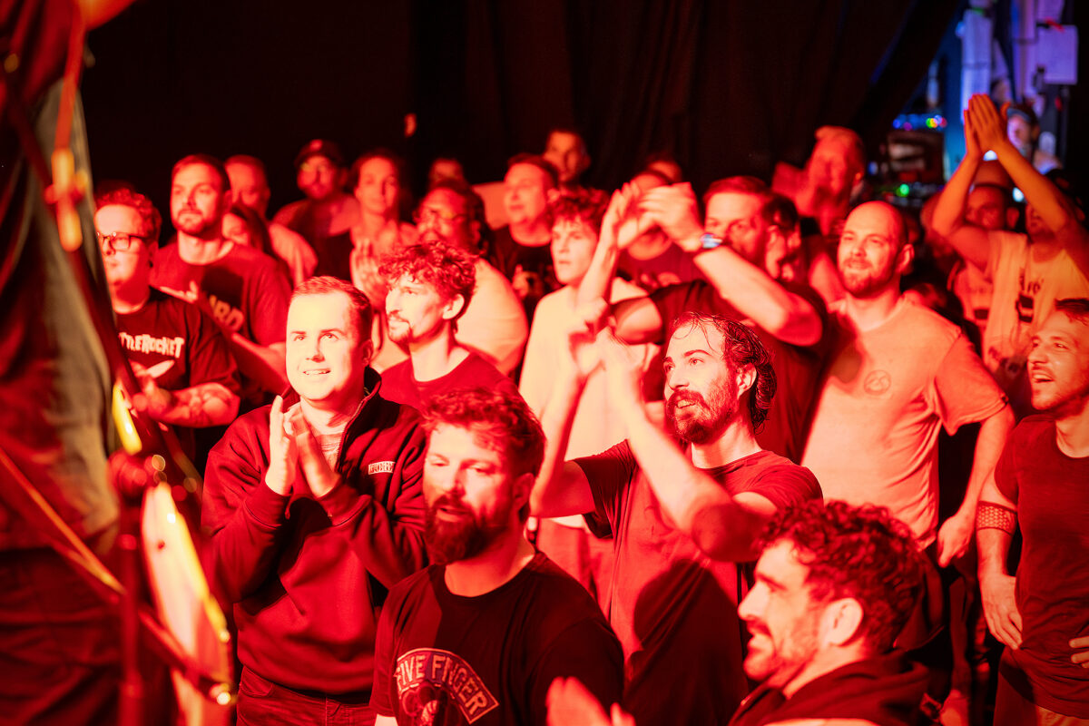 Ignite live at Rotondes in Luxembourg during a high-energy punk rock show